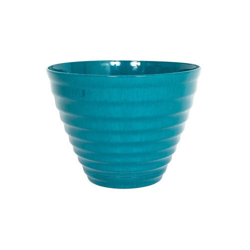 Vale Teal Planter with in Built Saucer 40cm