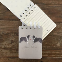 CLEVER COLLIES SMALL SPIRAL NOTEPAD