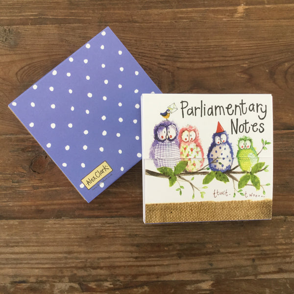 OWL PARTY MINI MAGNETIC NOTEPAD