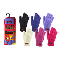 Ladies Heat Machine Thermal Knitted Gloves