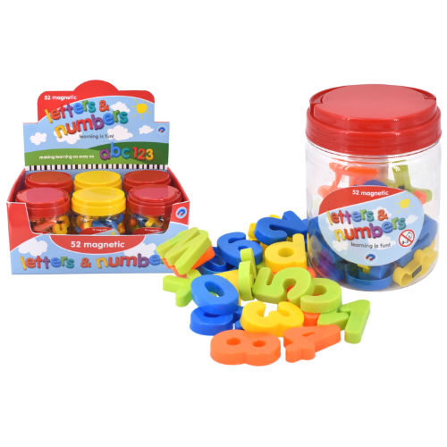 52 Piece Magnetic Letters And Numbers In Tub