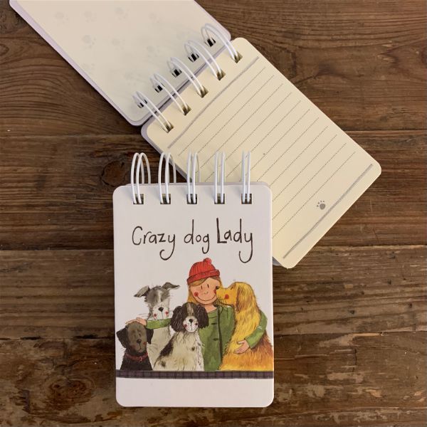 CRAZY DOG LADY SMALL SPIRAL NOTEPAD