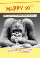30th - Celebration Drink Birthday Card