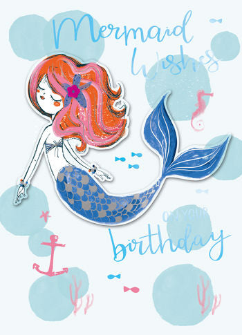 Mermaid Songs Birthday Card