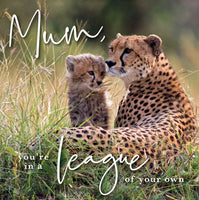 Cheetah Mother's Day Card