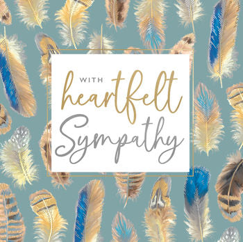 Greeting Card - Sympathy - Feathers