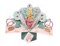 Your Anniversary - Champagne Flutes Pop-Up Card