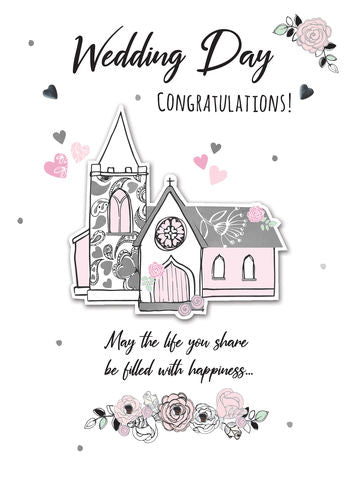 Wedding Day - Church -Greeting Card