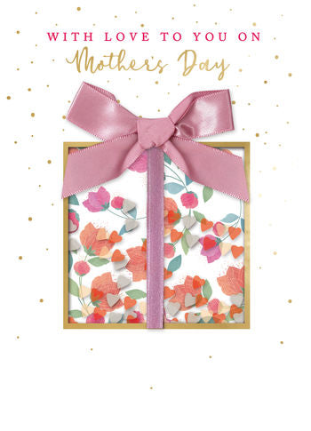 Shakey Gift with Bow Mother's Day Card