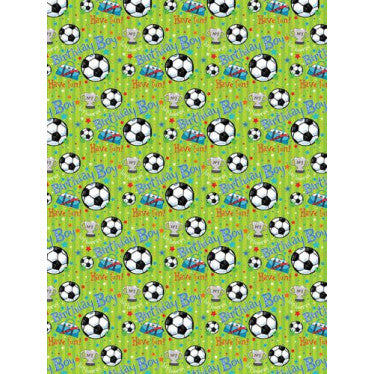 Football Male Gift Wrap - 1 Sheet