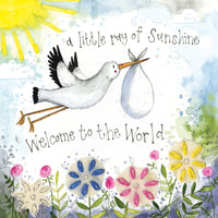 LITTLE RAY OF SUNSHINE LARGE BABY CARD