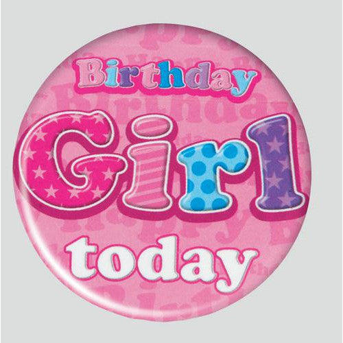 Girl Birthday Badge