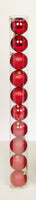 BAUBLES 10pk 60mm - RED MULTI FINISH