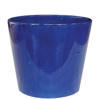 Aston Glazed Pot/Planter 17cm - BLUE