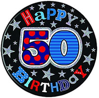 Birthday Badge - Age 50 - Assorted Designs