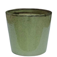 Aston Glazed Pot/Planter 17cm - GREEN
