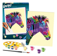 CreArt Paint by Numbers - Funky Zebra