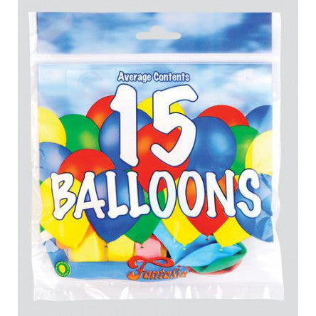 Fantasia Balloons - Pack of 15 Assorted Balloons