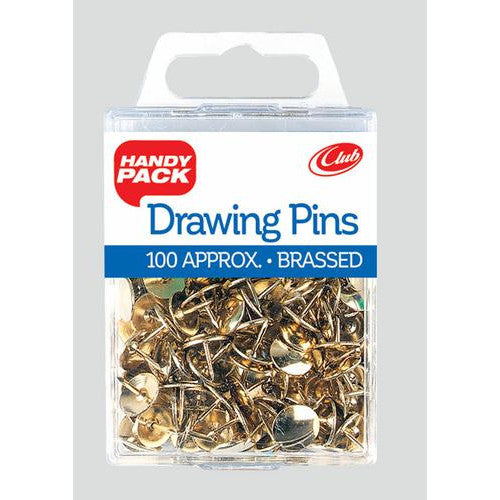 HANDY PACK BRASSED DRAWING PINS