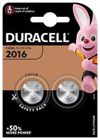 DURACELL CR2016 3V LITHIUM BATTERIES 2 PACK