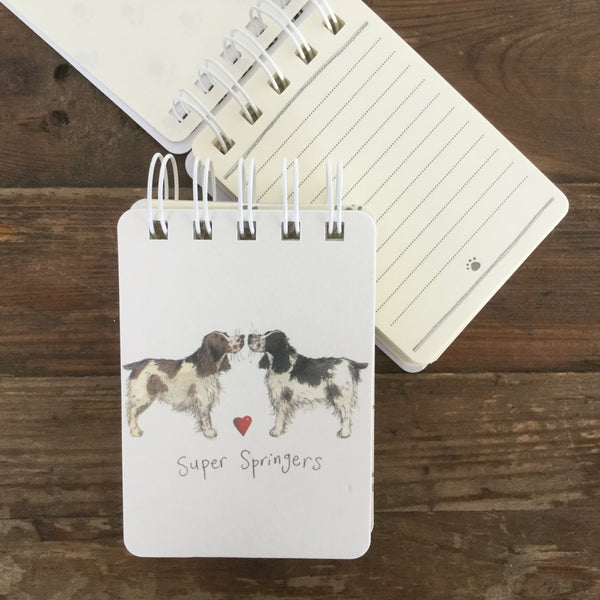 SUPER SPRINGERS SMALL SPIRAL NOTEPAD