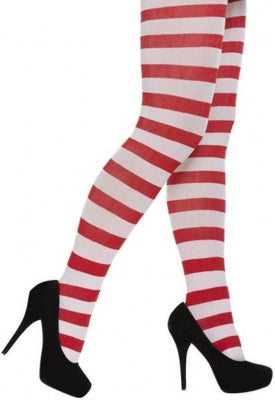 RED AND WHITE TIGHTS (ADULT)