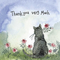 SUNSHINE CAT THANK YOU LITTLE CARD