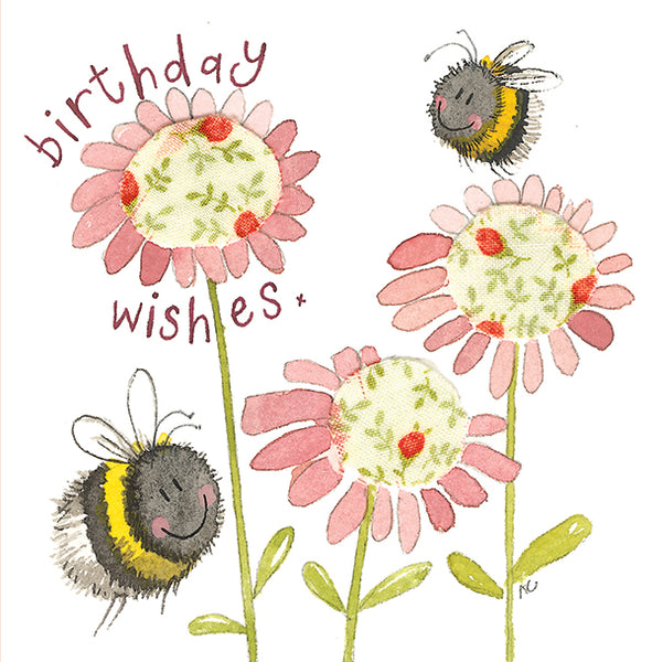 BIRTHDAY BEES LARGE SPARKLE BIRTHDAY CARD