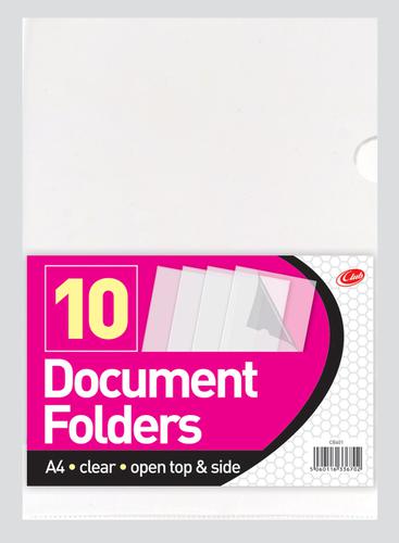 10 Open Top & Side Document Folders