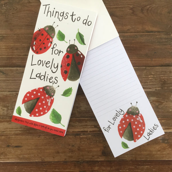 LADYBIRDS MAGNETIC NOTEPAD