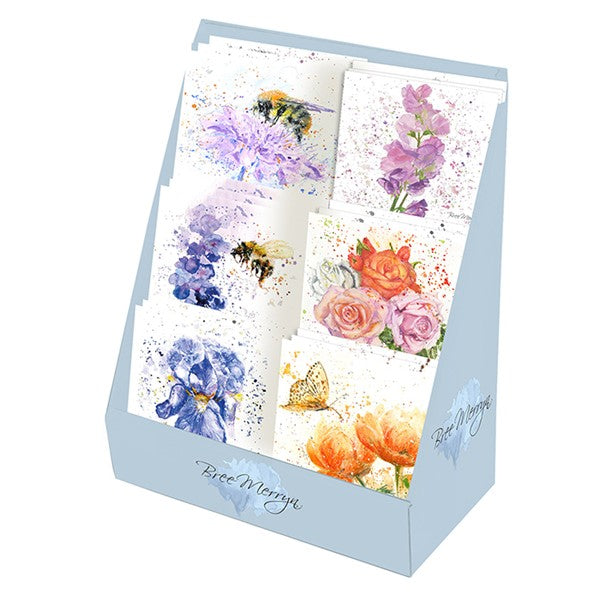 Bree Merryn Floral Mini Card - Blue Iris - x 1 CARD