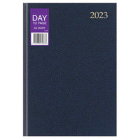 CLUB 2025 A4 PAGE A DAY HARD COVER DIARY WITH RIBBON - FULL DAY SAT/SUN