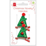 Christmas Novelty Hairclips - Asstd. -