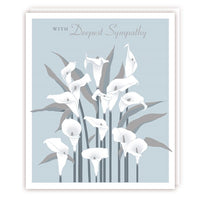 Sympathy- Calla Lilies - Foil Greeting Card