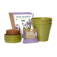 Mini Meadow Bamboo Pots - Butterfly Mix