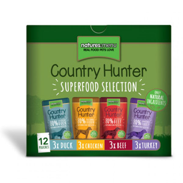 Country Hunter Superfood Selection Dog Pouches 12x150g