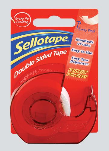 DOUBLE SIDED SELLOTAPE WITH DISPENSER