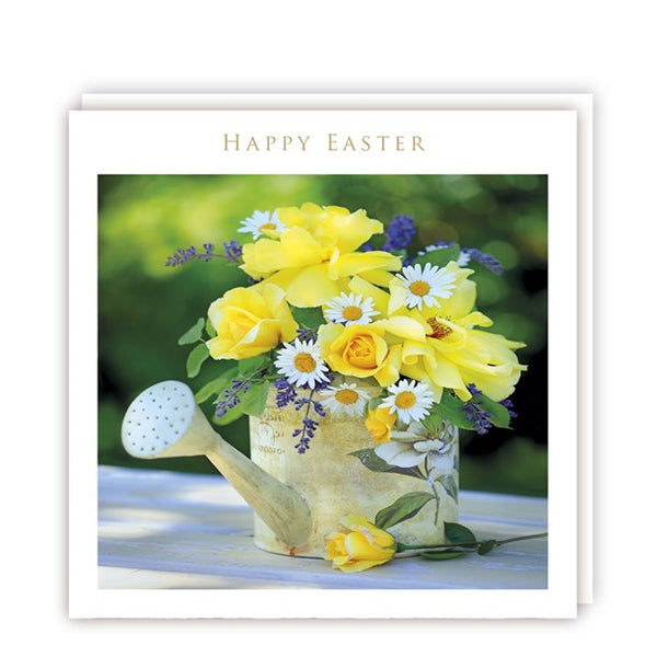 Pack of 5 Easter Cards - Watering can and flowers