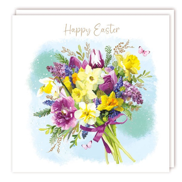 Pack of 5 Easter Cards - Happy Easter Bouquet