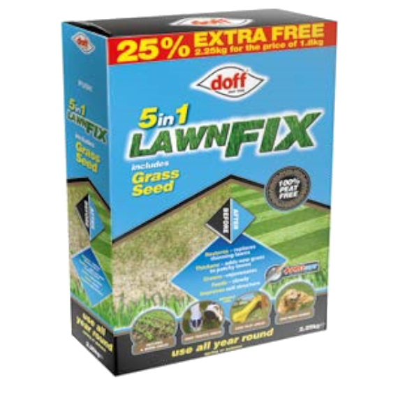 * NEW * 5 IN 1 LAWN FIX & GRASS SEED 2.25KG