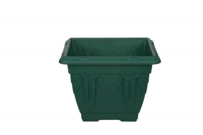 Whitefurze 22cm Square Venetian Planter Forest Green