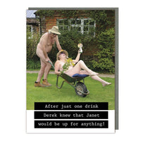Blank Card - Humour Us - One drink