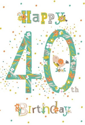 40th Female Birthday Card