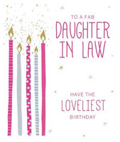 Daughter in Law Birthday Card