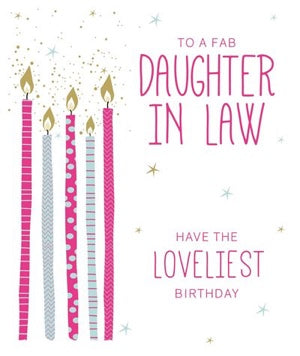 Daughter in Law Birthday Card