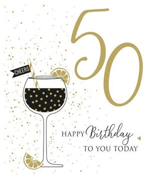 Female 50th Birthday Card