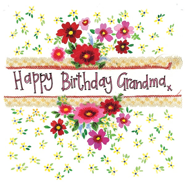 Grandma Floral birthday Card
