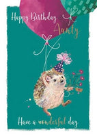 AUNTY / UP UP AND AWAY Birthday/Greeting Card