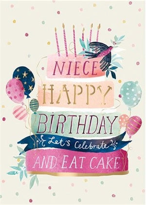 NIECE / EAT CAKE Birthday/Greeting Card
