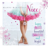 NIECE / CUTE LITTLE PRINCESS Birthday/Greeting Card